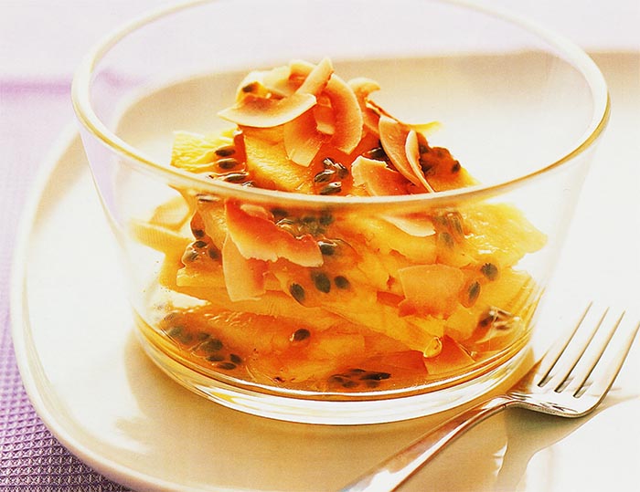 Anana frais à la noix de coco